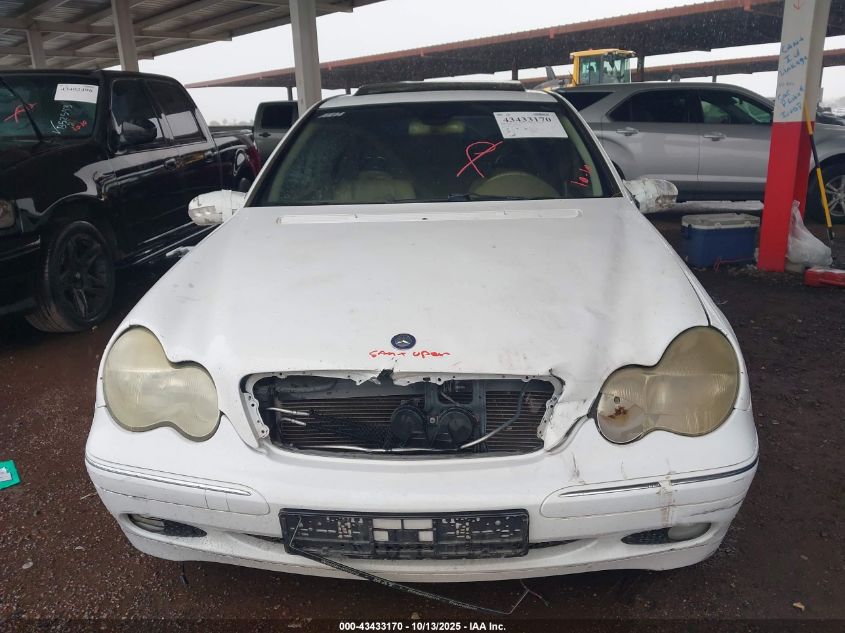 2001 Mercedes-Benz C 240 VIN: WDBRF61JX1F079979 Lot: 43433170