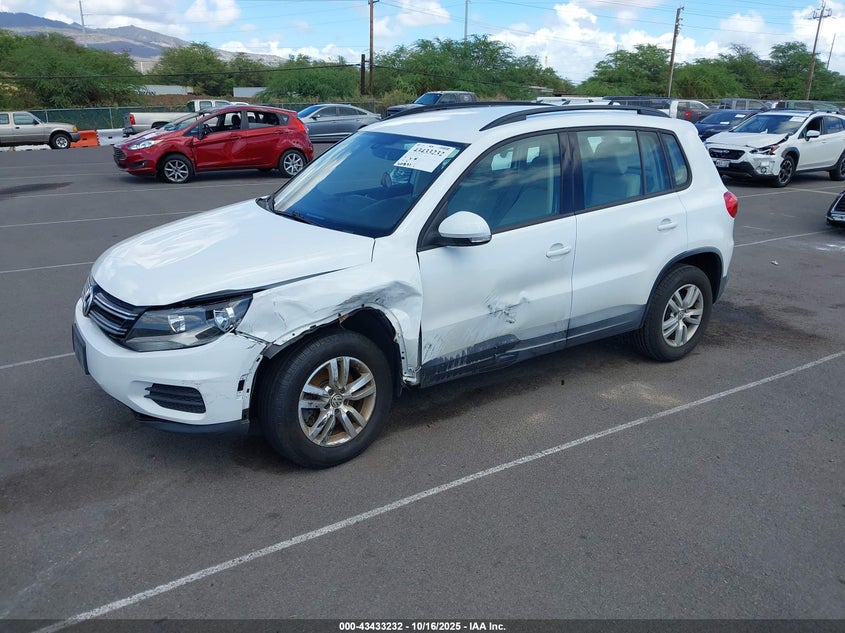 2017 VOLKSWAGEN TIGUAN 2.0T/2.0T S WVGAV7AX3HK021897