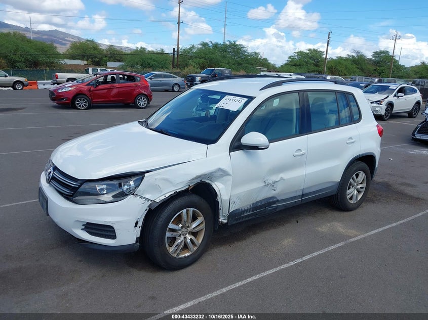 2017 VOLKSWAGEN TIGUAN 2.0T/2.0T S WVGAV7AX3HK021897