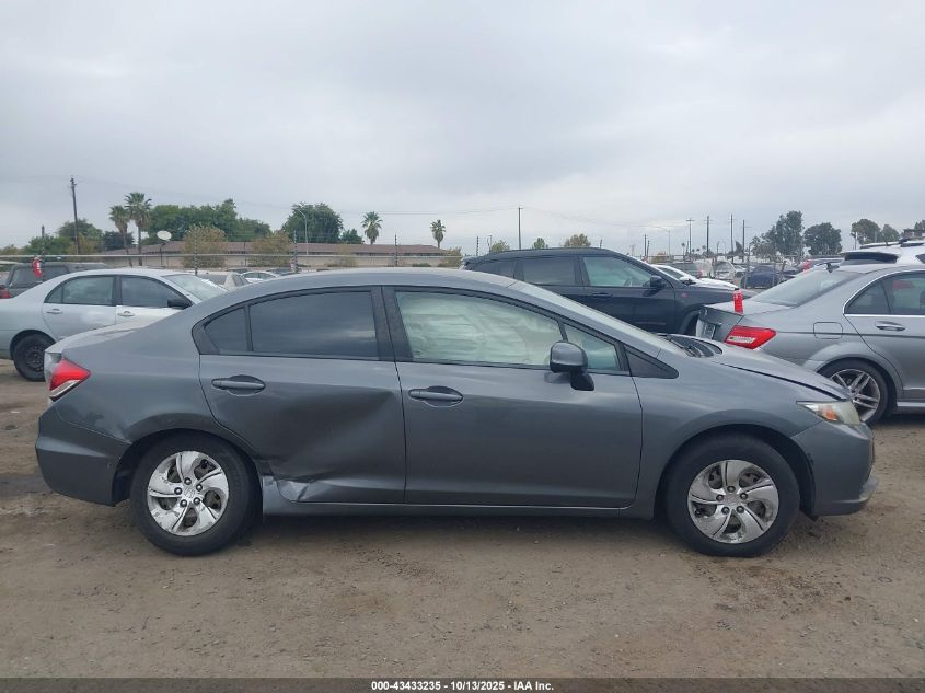 2013 Honda Civic Lx VIN: 19XFB2F53DE262871 Lot: 43433235