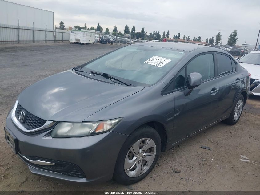 2013 Honda Civic Lx VIN: 19XFB2F53DE262871 Lot: 43433235