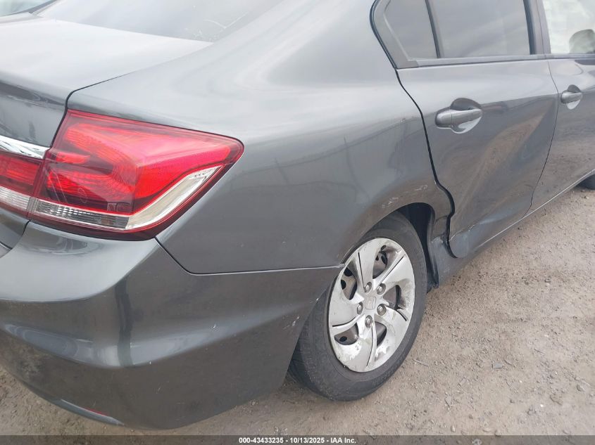 2013 Honda Civic Lx VIN: 19XFB2F53DE262871 Lot: 43433235