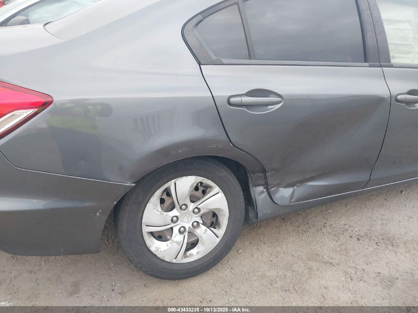 2013 Honda Civic Lx VIN: 19XFB2F53DE262871 Lot: 43433235