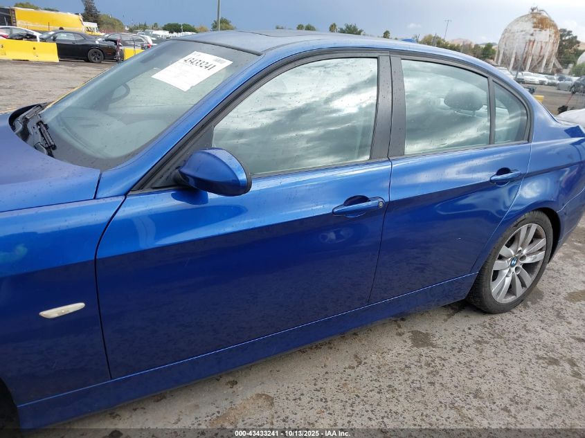 2008 BMW 328I VIN: WBAVA37598NL57906 Lot: 43433241