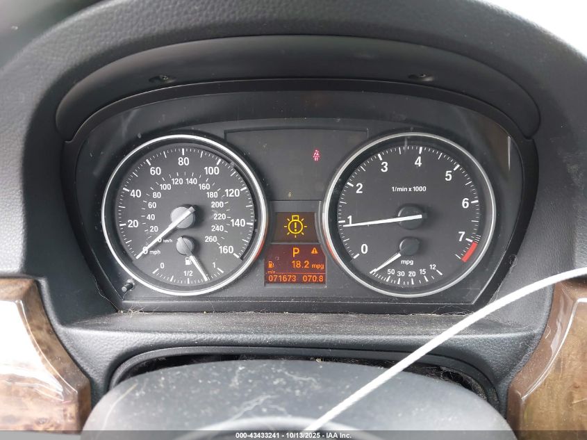 2008 BMW 328I VIN: WBAVA37598NL57906 Lot: 43433241