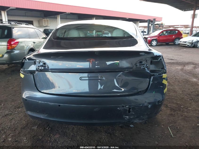 2022 Tesla Model 3 Rear-Wheel Drive VIN: 5YJ3E1EA9NF136478 Lot: 43433310
