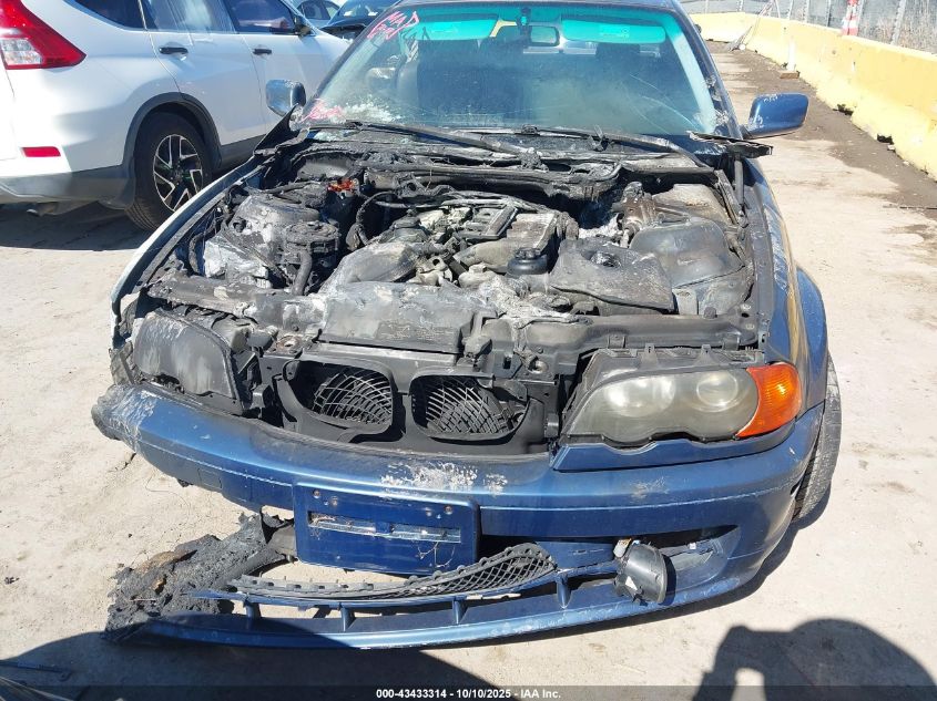 2003 BMW 325Ci VIN: WBABN33413PG60828 Lot: 43433314