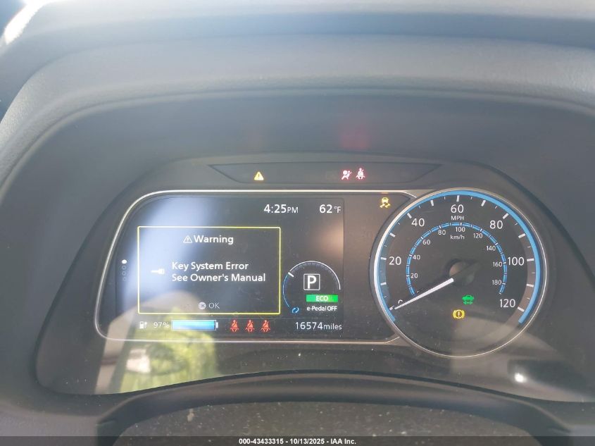 2025 Nissan Leaf Sv Plus VIN: 1N4CZ1CVXSC559658 Lot: 43433315