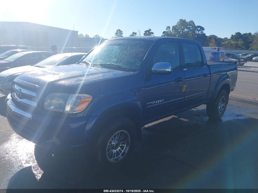 2006 Toyota Tundra Sr5 V8 blue truck gasoline 5TBET34166S520543 photo #3