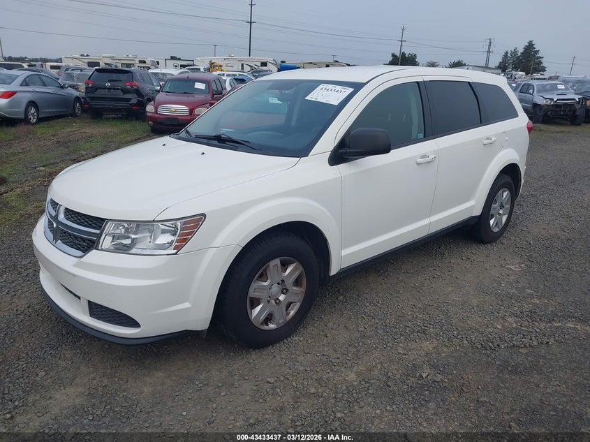 Vin: 3c4pdcab2ct134519, lot: 43928281, dodge journey se/avp 20122