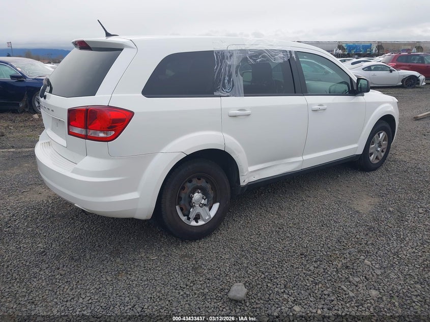 Vin: 3c4pdcab2ct134519, lot: 43928281, dodge journey se/avp 20124