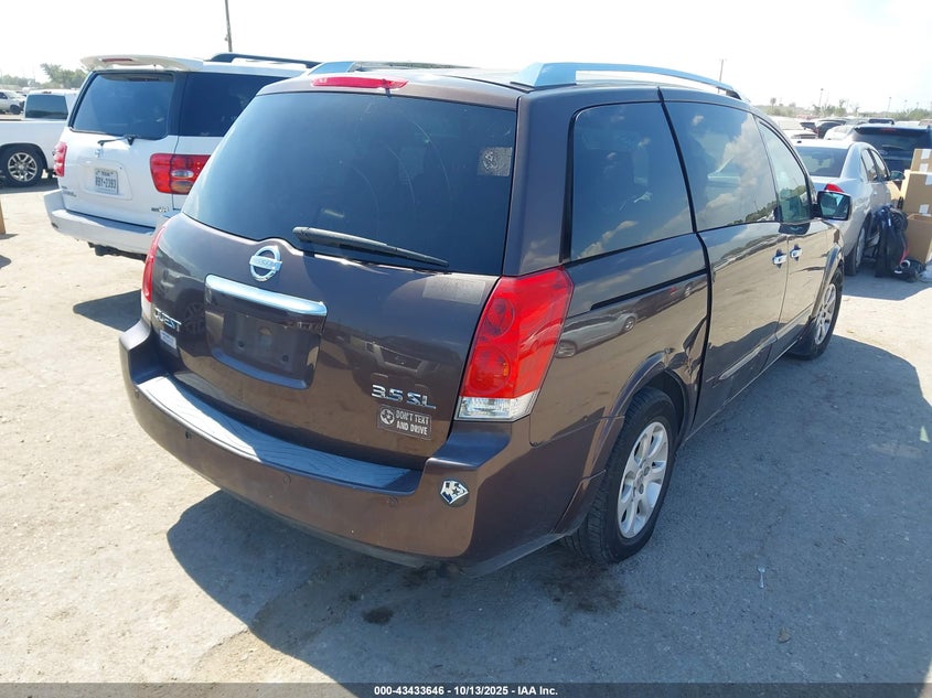 5N1BV28U67N123100 2007 NISSAN QUEST photo no. 4