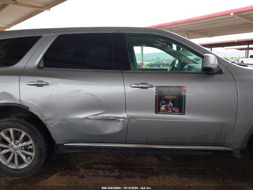 2018 Dodge Durango Sxt Awd VIN: 1C4RDJAG8JC146269 Lot: 43433684