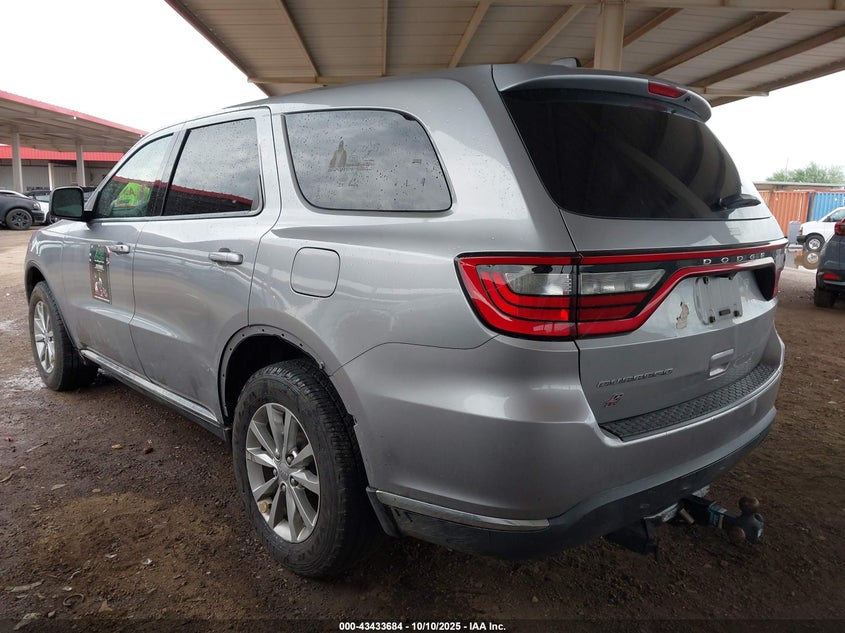 Vin: 1c4rdjag8jc146269, lot: 43928528, dodge durango sxt awd 20183