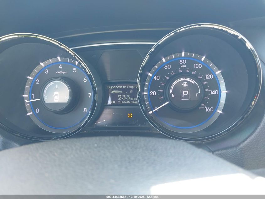 2013 Hyundai Sonata Gls VIN: 5NPEB4AC7DH574975 Lot: 43433687