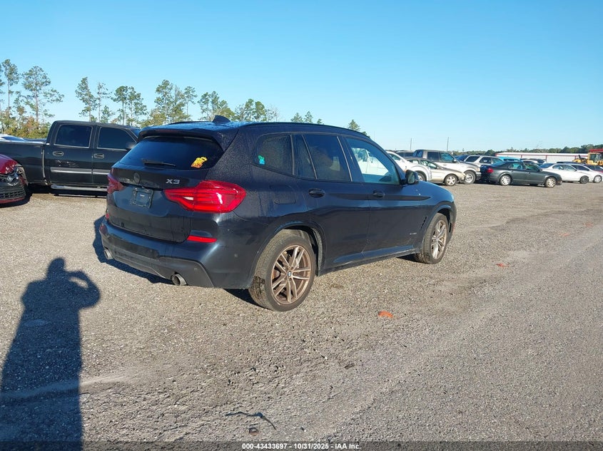 Vin: 5uxtr9c56jld65704, lot: 43928541, bmw x3 xdrive30i 20184