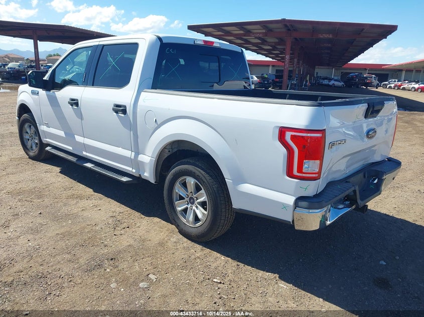 2017 Ford F-150 2.7 Xlt White Lot 111043433716 Vin 1FTEW1CP2HKC93225