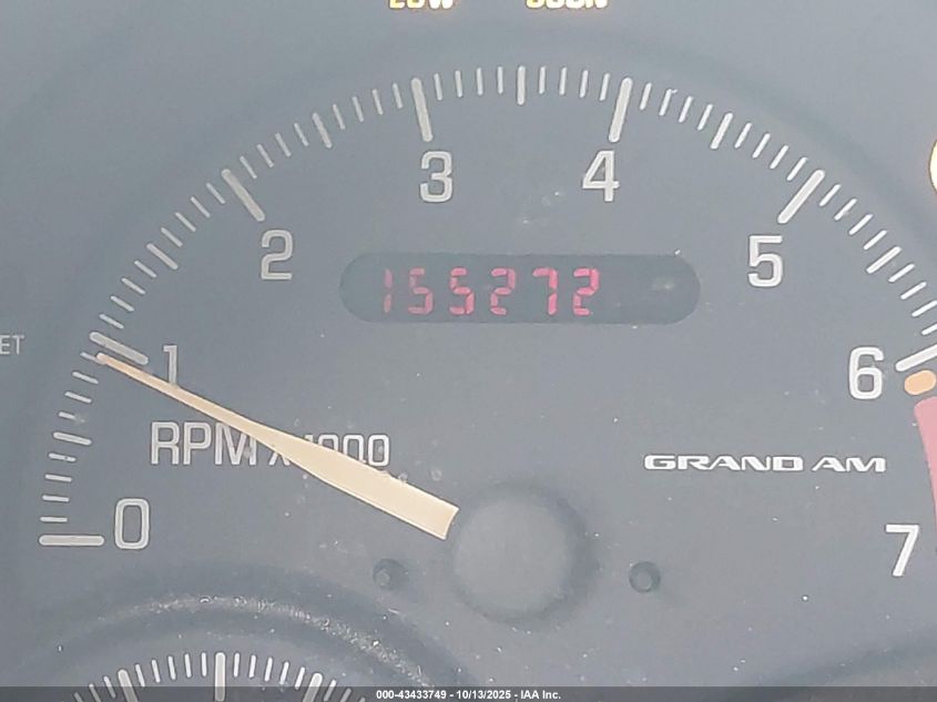 2000 Pontiac Grand Am Gt VIN: 1G2NW12E6YM807232 Lot: 43433749