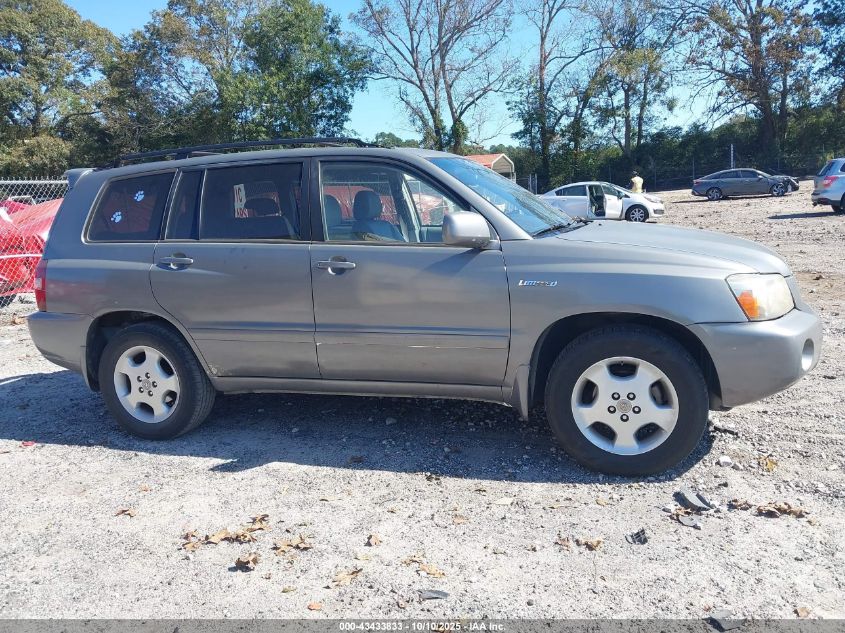 2004 Toyota Highlander Limited V6 VIN: JTEDP21AX40033797 Lot: 43433833
