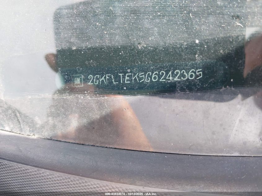 2016 GMC Terrain Sle-2 VIN: 2GKFLTEK5G6242365 Lot: 43434074