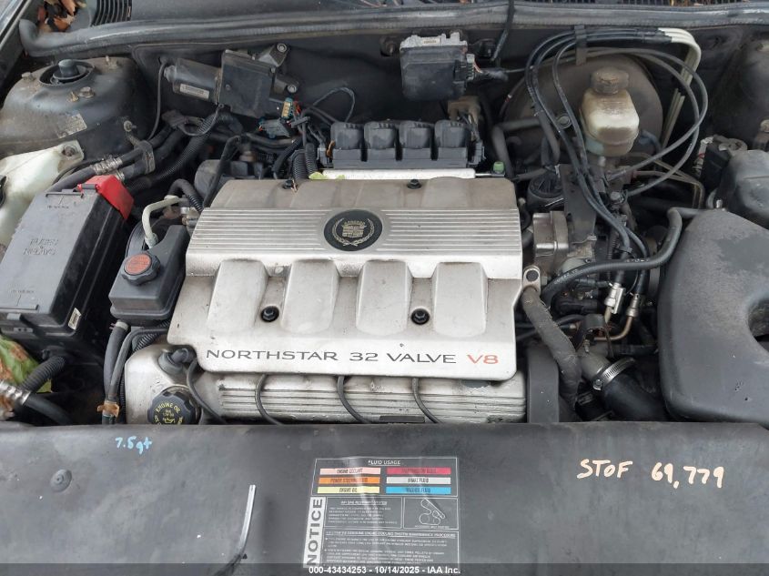 1998 Cadillac Seville Sts VIN: 1G6KY5496WU929931 Lot: 43434253