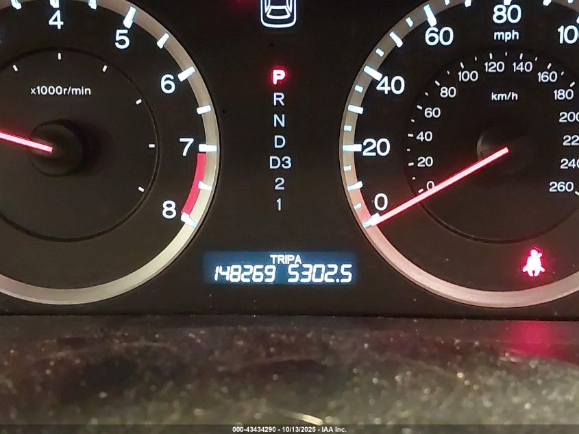 2009 Honda Accord 2.4 Ex-L VIN: 1HGCP26899A034190 Lot: 43434290