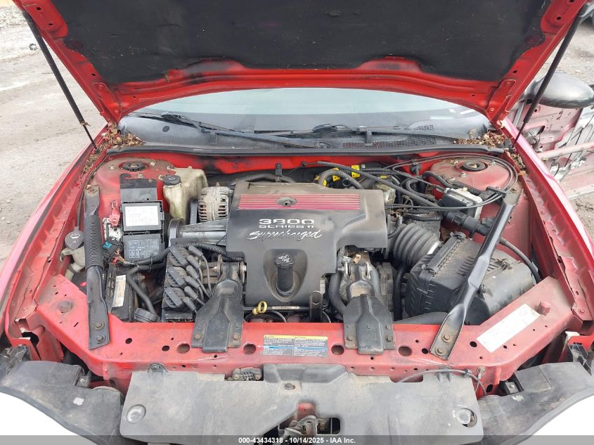 2004 Chevrolet Monte Carlo Supercharged Ss VIN: 2G1WZ151349440855 Lot: 43434318