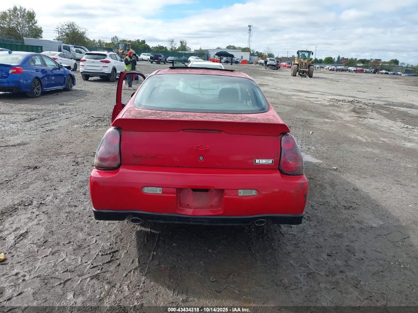 2004 Chevrolet Monte Carlo Supercharged Ss VIN: 2G1WZ151349440855 Lot: 43434318