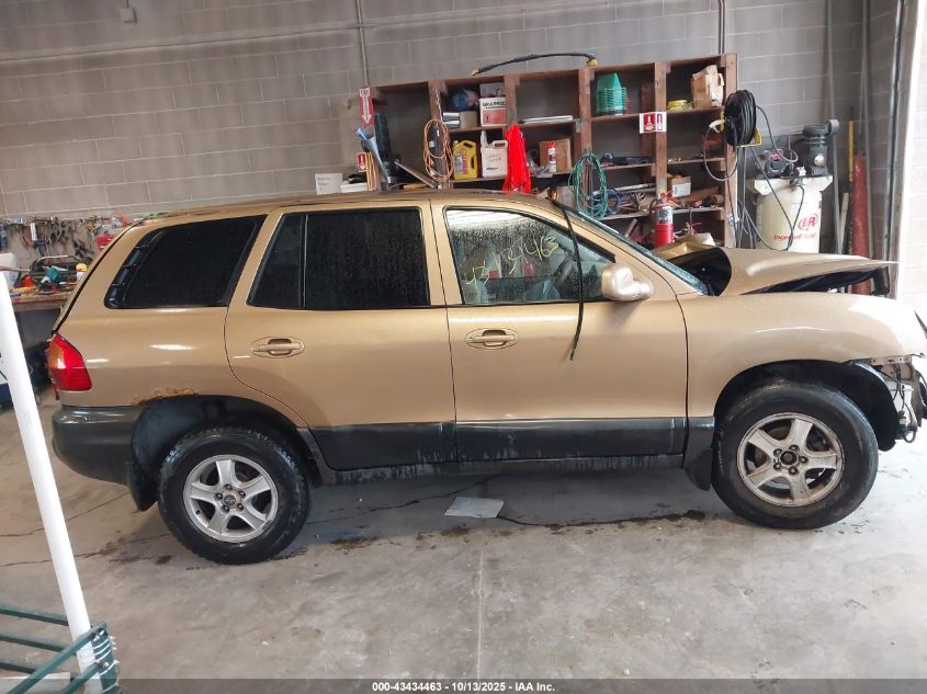 2002 Hyundai Santa Fe Gls/Lx VIN: KM8SC13D32U251011 Lot: 43434463