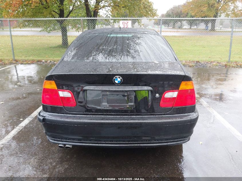 2000 BMW 323I VIN: WBAAM3347YCA93604 Lot: 43434484