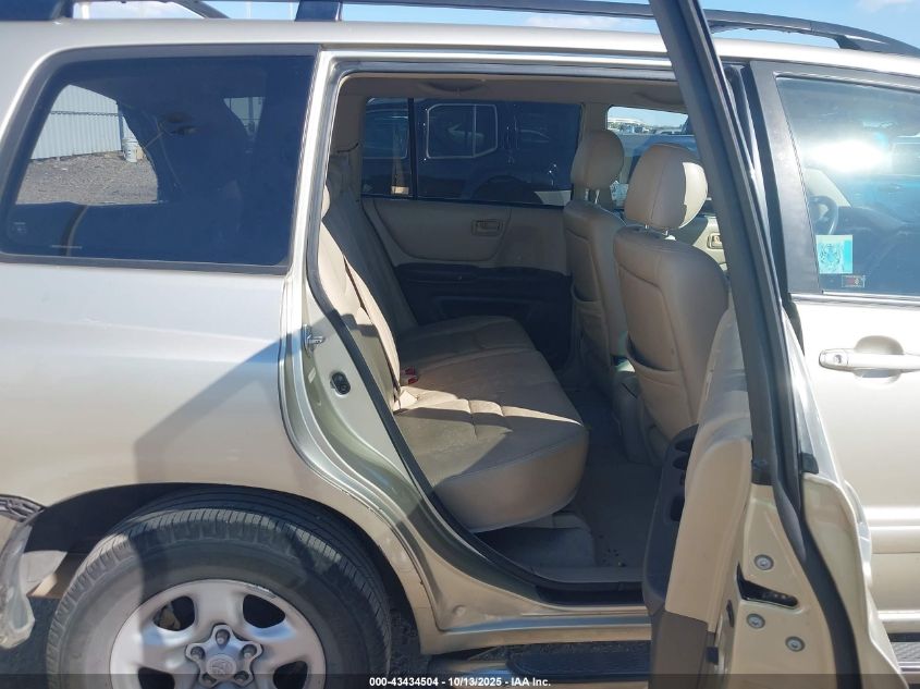 2001 Toyota Highlander VIN: JTEGD21A310010542 Lot: 43434504