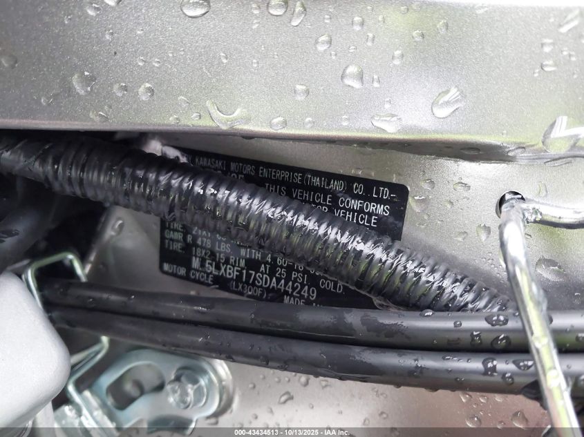 2025 Kawasaki Klx300 F VIN: ML5LXBF17SDA44249 Lot: 43434513