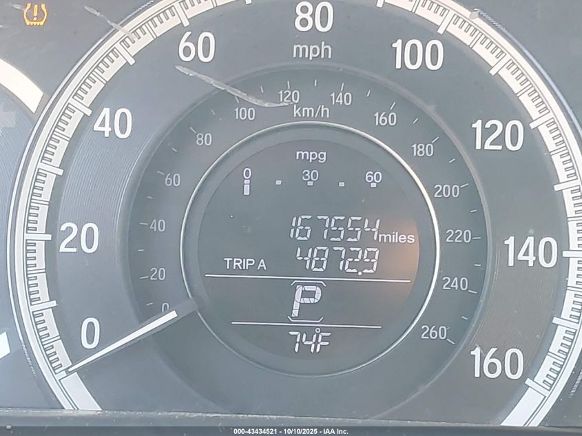 2013 Honda Accord Ex-L VIN: 1HGCR2F83DA074896 Lot: 43434521