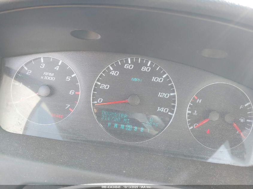 2008 Chevrolet Impala Ltz VIN: 2G1WU583489171161 Lot: 43434545