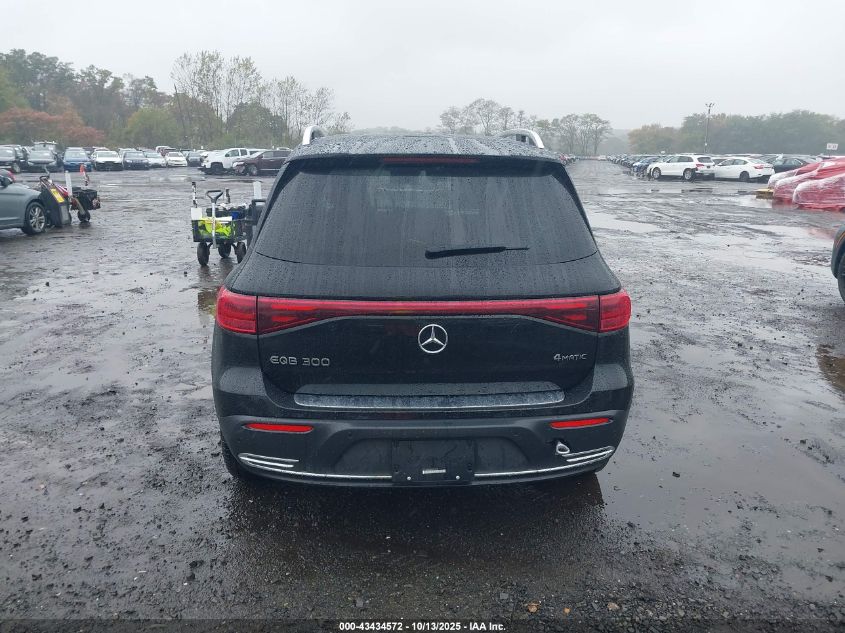 2024 Mercedes-Benz Eqb 300 Suv 4Matic VIN: W1N9M0KB3RN088206 Lot: 43434572