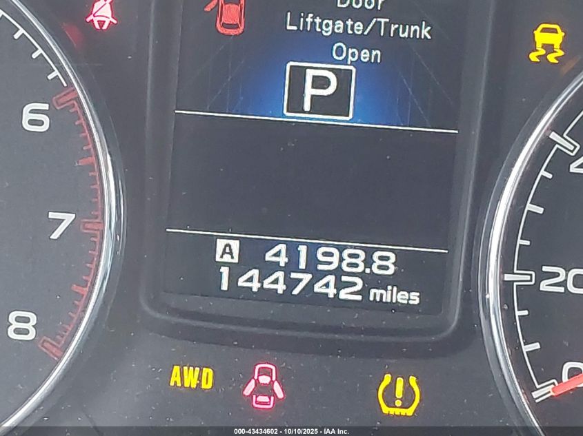 2013 Subaru Outback 2.5I Limited VIN: 4S4BRCKC5D3217017 Lot: 43434602