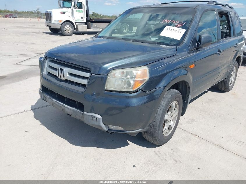 2006 Honda Pilot Ex-L VIN: 5FNYF28706B030916 Lot: 43434621