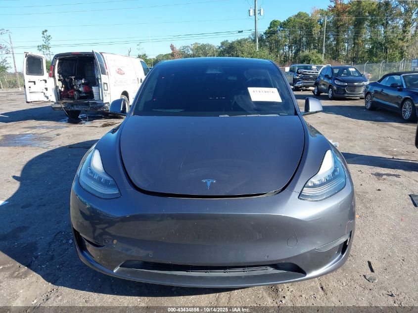 2020 Tesla Model Y Long Range Dual Motor All-Wheel Drive VIN: 5YJYGDEE6LF041751 Lot: 43434856