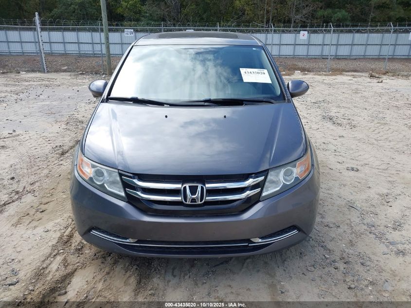 2014 Honda Odyssey Ex-L VIN: 5FNRL5H63EB038500 Lot: 43435020