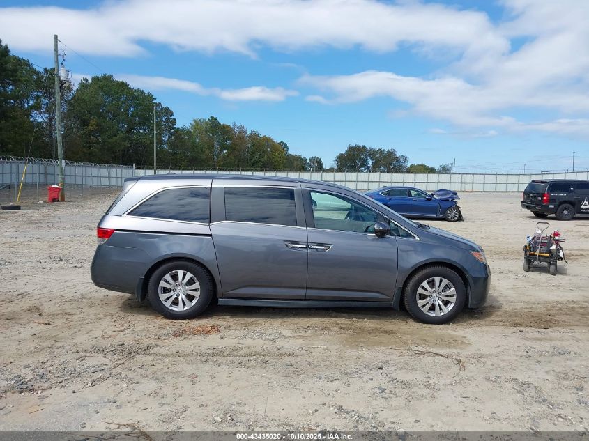 2014 Honda Odyssey Ex-L VIN: 5FNRL5H63EB038500 Lot: 43435020