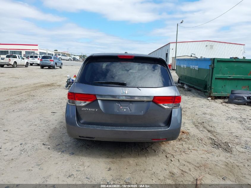 2014 Honda Odyssey Ex-L VIN: 5FNRL5H63EB038500 Lot: 43435020