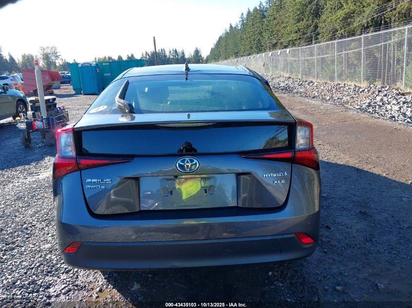 2019 Toyota Prius Xle VIN: JTDL9RFU5K3008923 Lot: 43435103