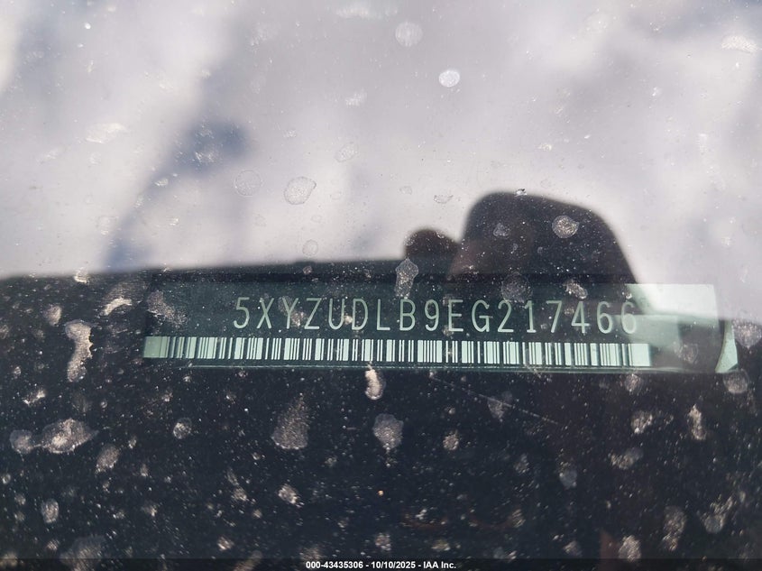 2014 Hyundai Santa Fe Sport 2.4L VIN: 5XYZUDLB9EG217466 Lot: 43435306