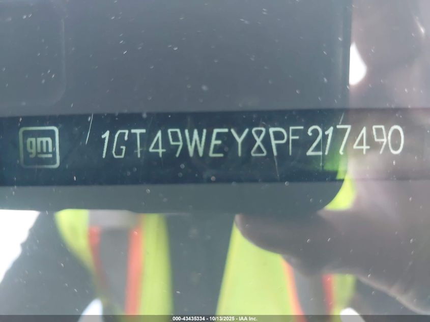 2023 GMC Sierra 3500Hd 4Wd Long Bed Denali VIN: 1GT49WEY8PF217490 Lot: 43435334