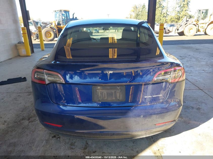 2019 Tesla Model 3 Long Range/Performance VIN: 5YJ3E1EB8KF433049 Lot: 43435340