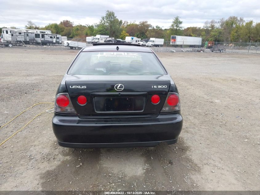 2002 Lexus Is 300 VIN: JTHBD192620038499 Lot: 43435422