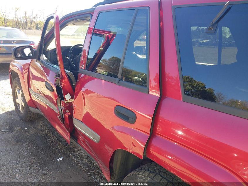 2002 Chevrolet Trailblazer Lt VIN: 1GNDT13S822523955 Lot: 43435441