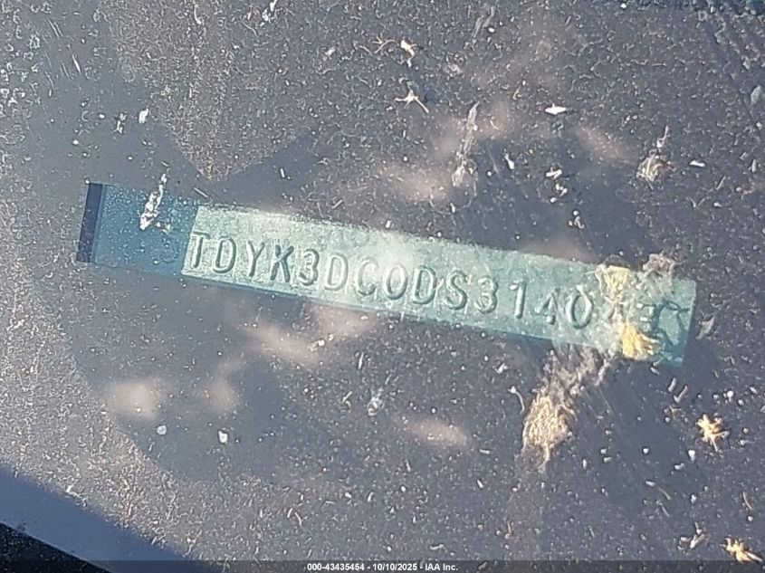 2013 Toyota Sienna Xle V6 8 Passenger VIN: 5TDYK3DC0DS314043 Lot: 43435454