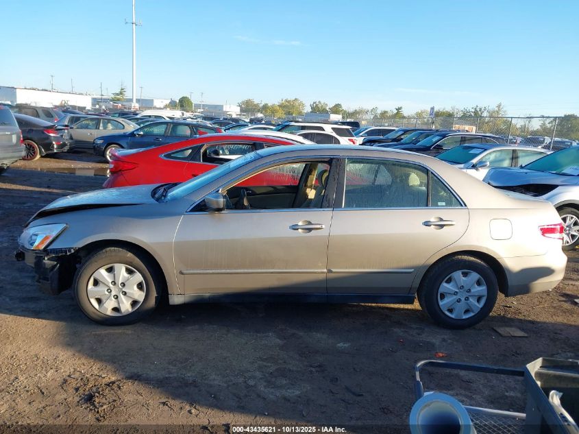 2003 Honda Accord 2.4 Lx VIN: 1HGCM56353A116925 Lot: 43435621