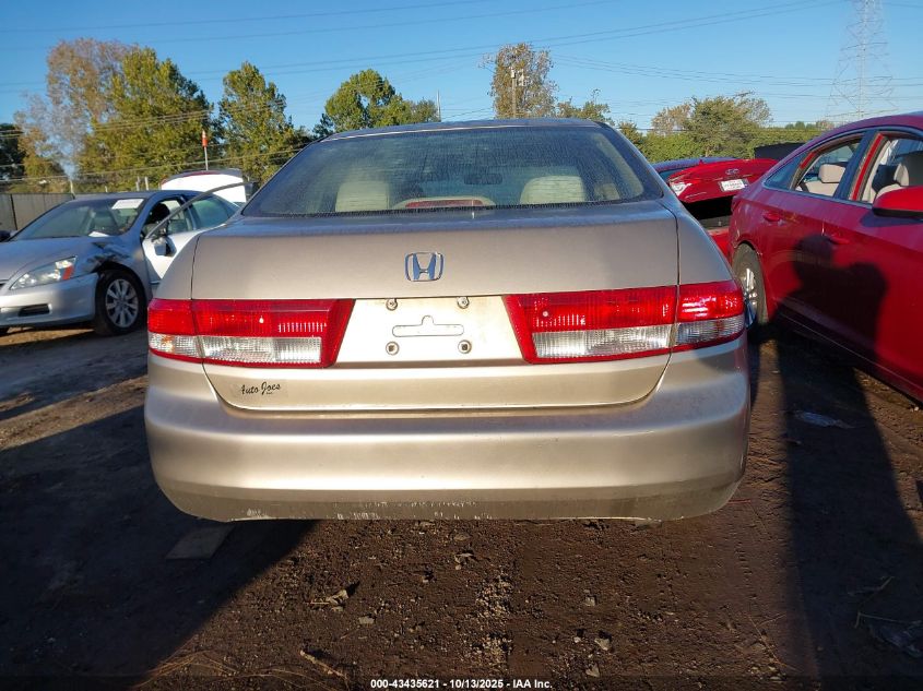 2003 Honda Accord 2.4 Lx VIN: 1HGCM56353A116925 Lot: 43435621